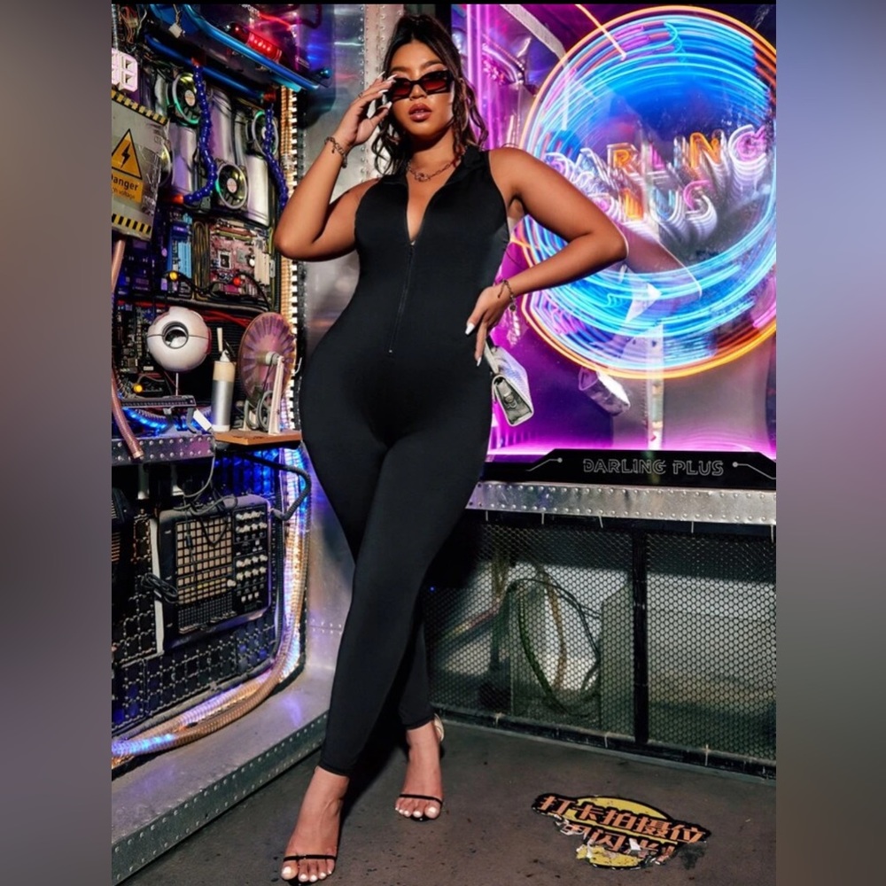 🩵🩵Black Zip Unitard Jumpsuit 🩵🩵